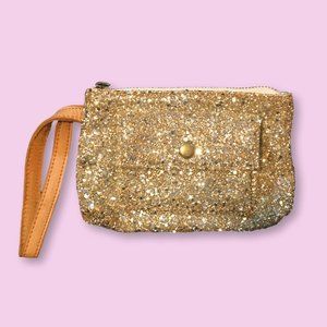 (NwoT!) Gold Glitter Wristlet Purse